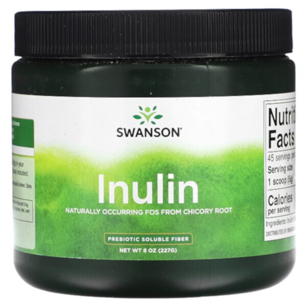 Инулин, Пребиотическая Растворимая Клетчатка - 227г - Swanson Swanson