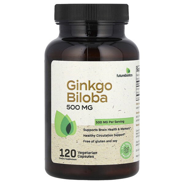 Гинкго Билоба - 500 мг - 120 вегетарианских капсул - FutureBiotics FutureBiotics