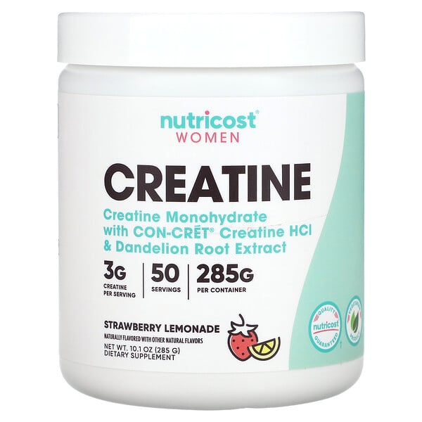 Creatine for Women, Strawberry Lemonade, 10.1 oz (Унции) (285 g) Nutricost