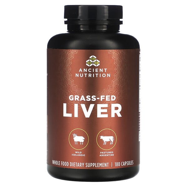 Grass-Fed Liver, 180 Capsules (Капсулы) Ancient Nutrition