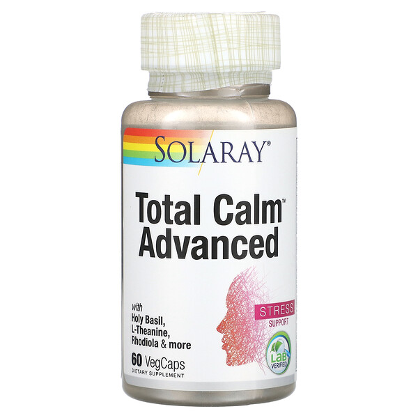 Total Calm Advanced, 60 растительных капсул Solaray