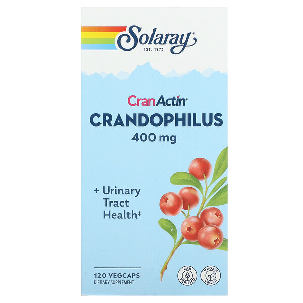 CranActin, Crandophilus, 200 мг, 120 растительных капсул Solaray