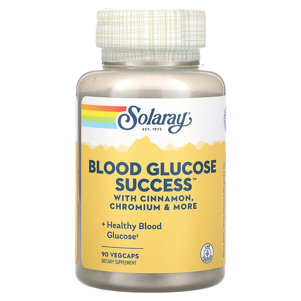 Blood Glucose Success, 90 VegCaps Solaray