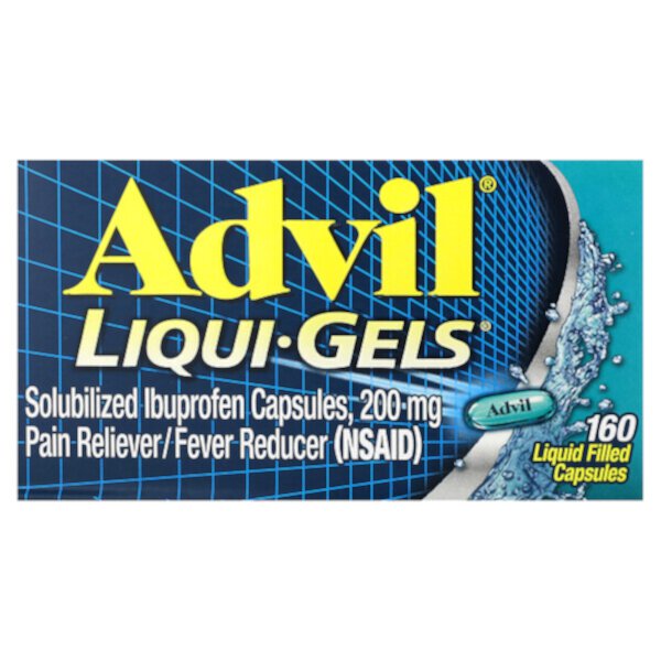 Liqui-Gels, 200 mg, 160 Liquid Filled Capsules Advil
