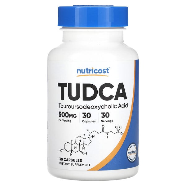 TUDCA, 500 мг, 30 капсул - Nutricost - Формулы для детоксикации и очищения Nutricost