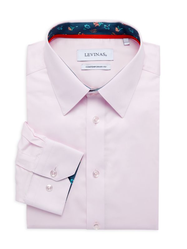 Контрастная спортивная рубашка современного кроя Levinas