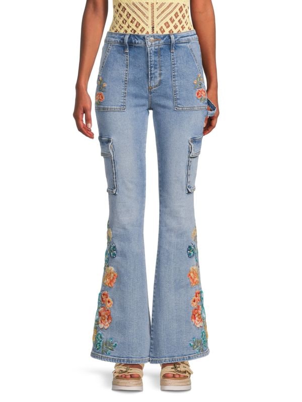 Расклешенные джинсы Farrah с вышивкой Driftwood