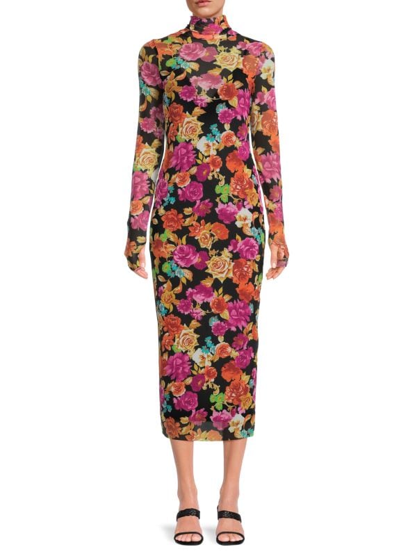 Платье Shailene Midaxi с сетчатой водолазкой AFRM