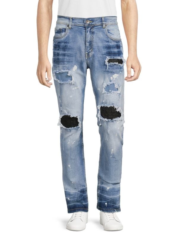 Легкие рваные джинсы с высокой посадкой Evolution In Design