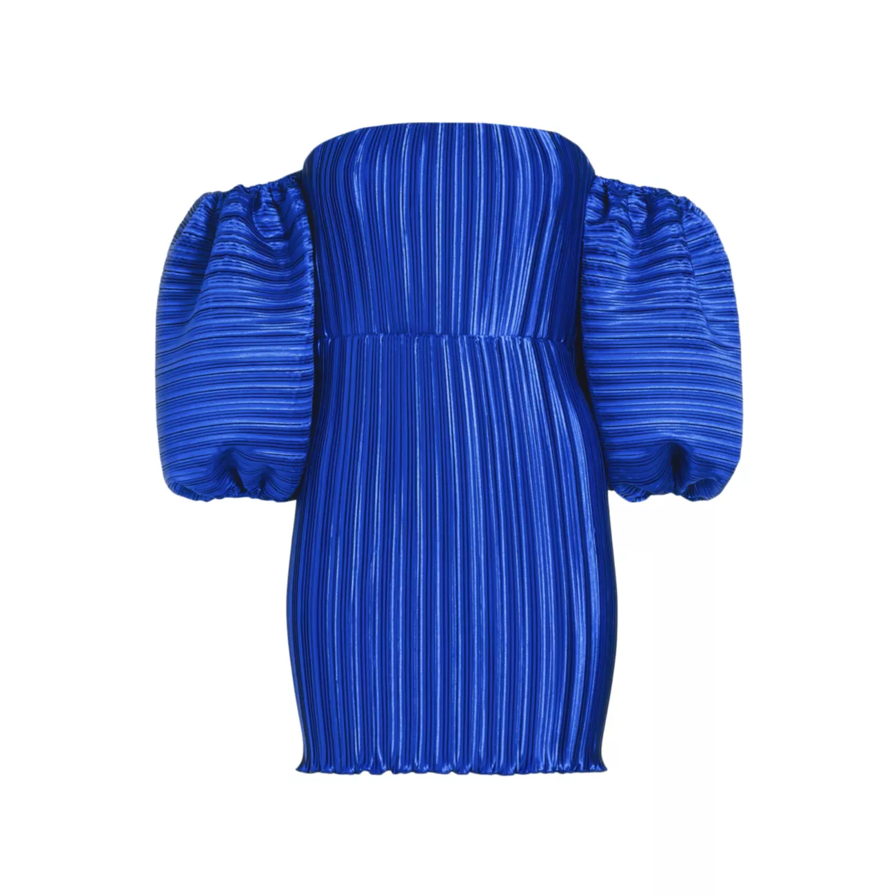 Плиссированное мини-платье Sirene с открытыми плечами L'IDÉE