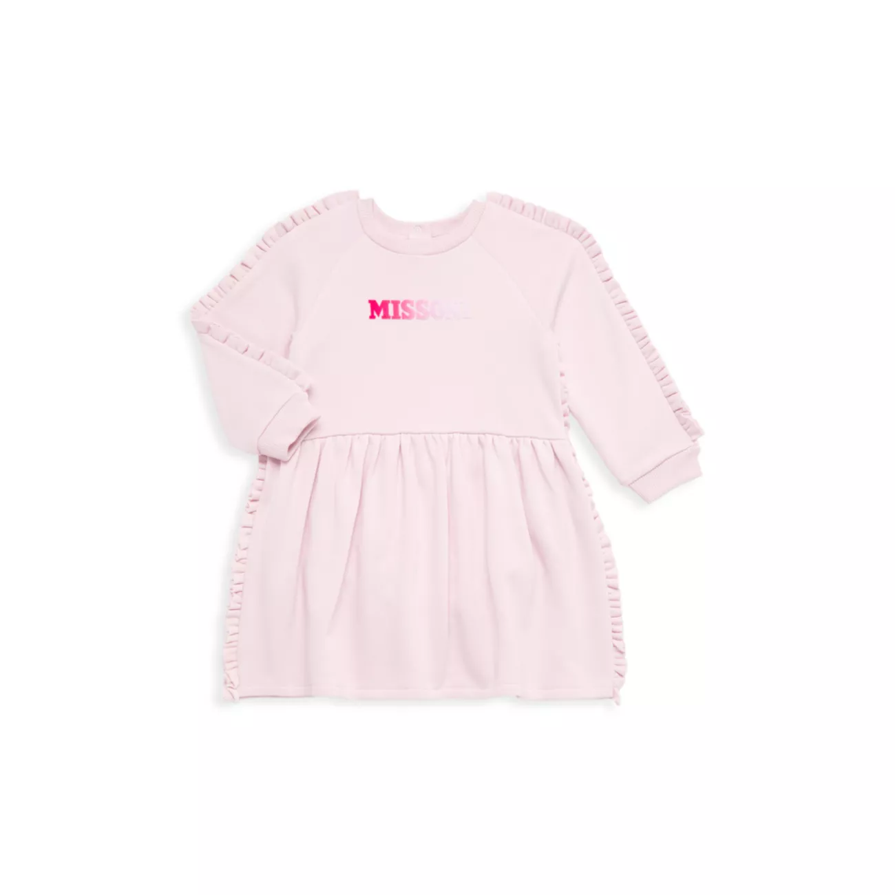 Платье-свитшот с оборками и логотипом для маленьких девочек Missoni
