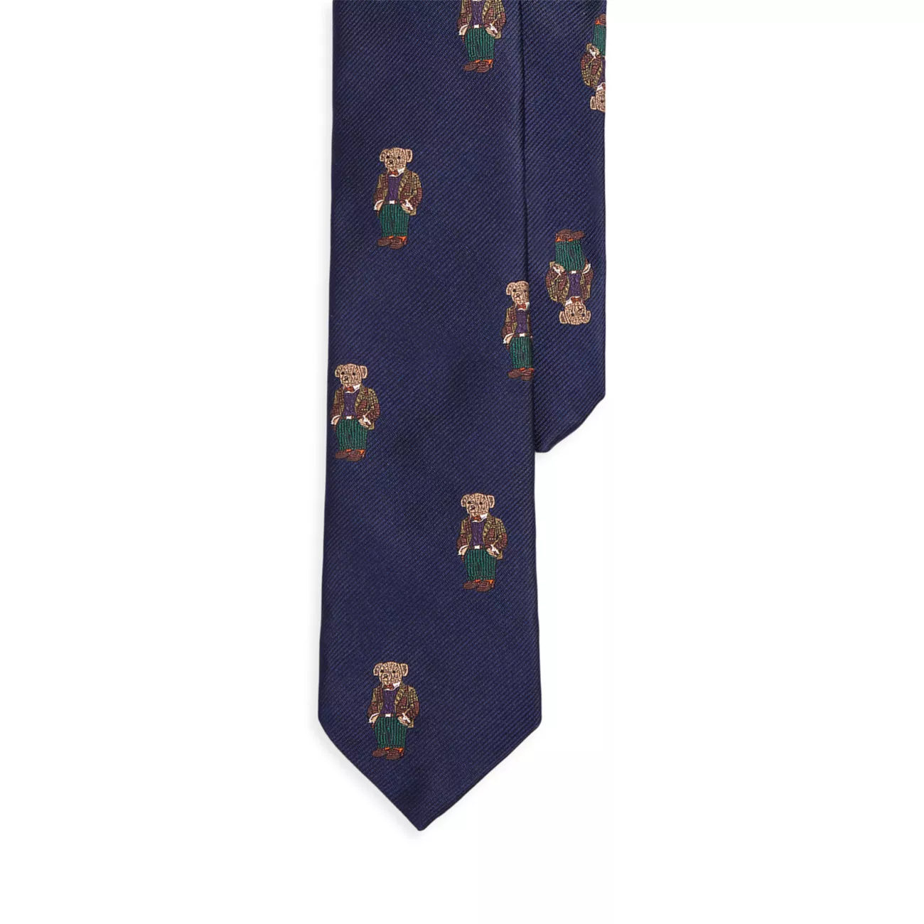Шелковый галстук-поло с медведем для мальчика Polo Ralph Lauren
