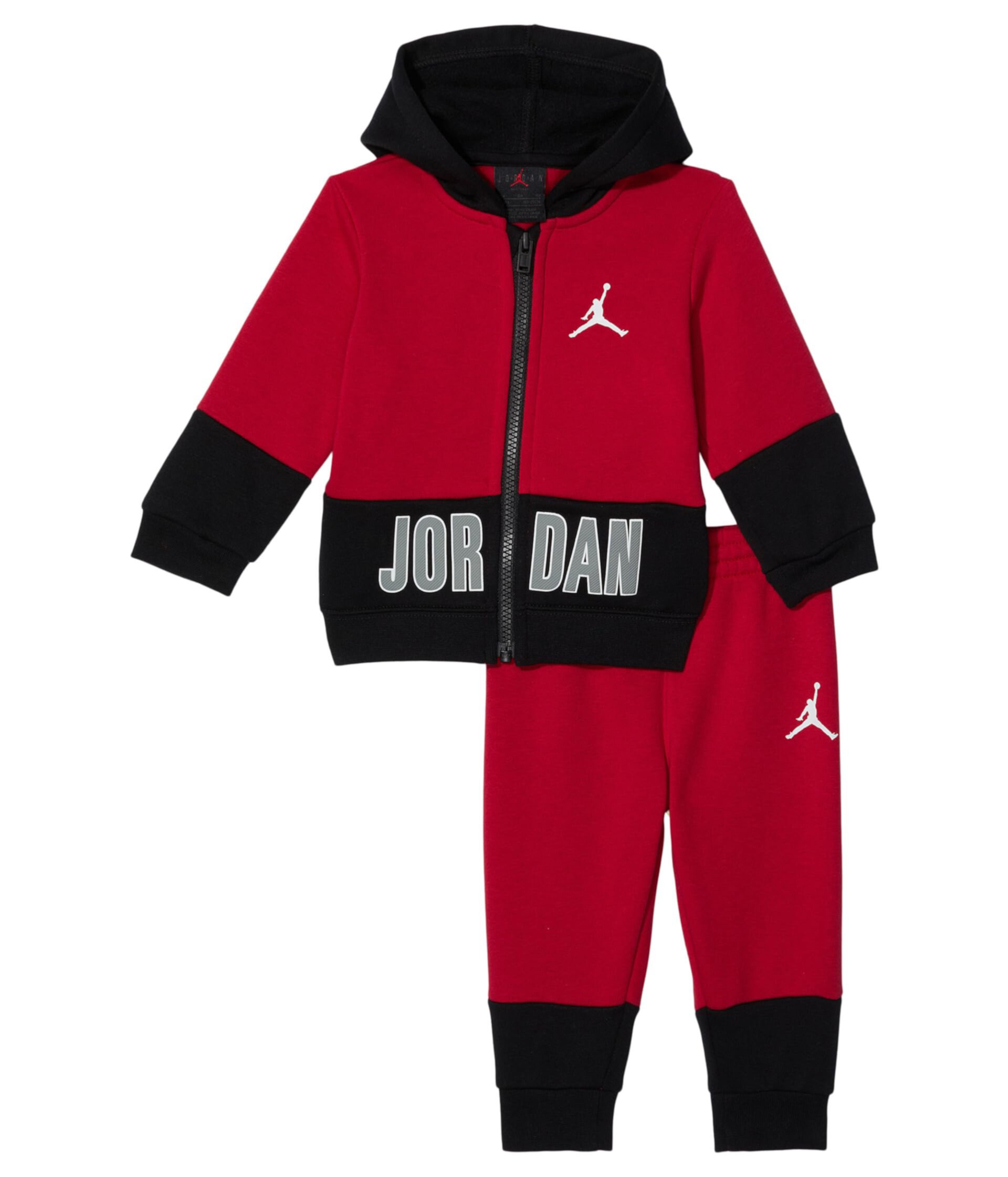 Детский комплект с капюшоном Jordan Kids Baseline Full Zip, 60% хлопок, 40% полиэстер Jordan Kids