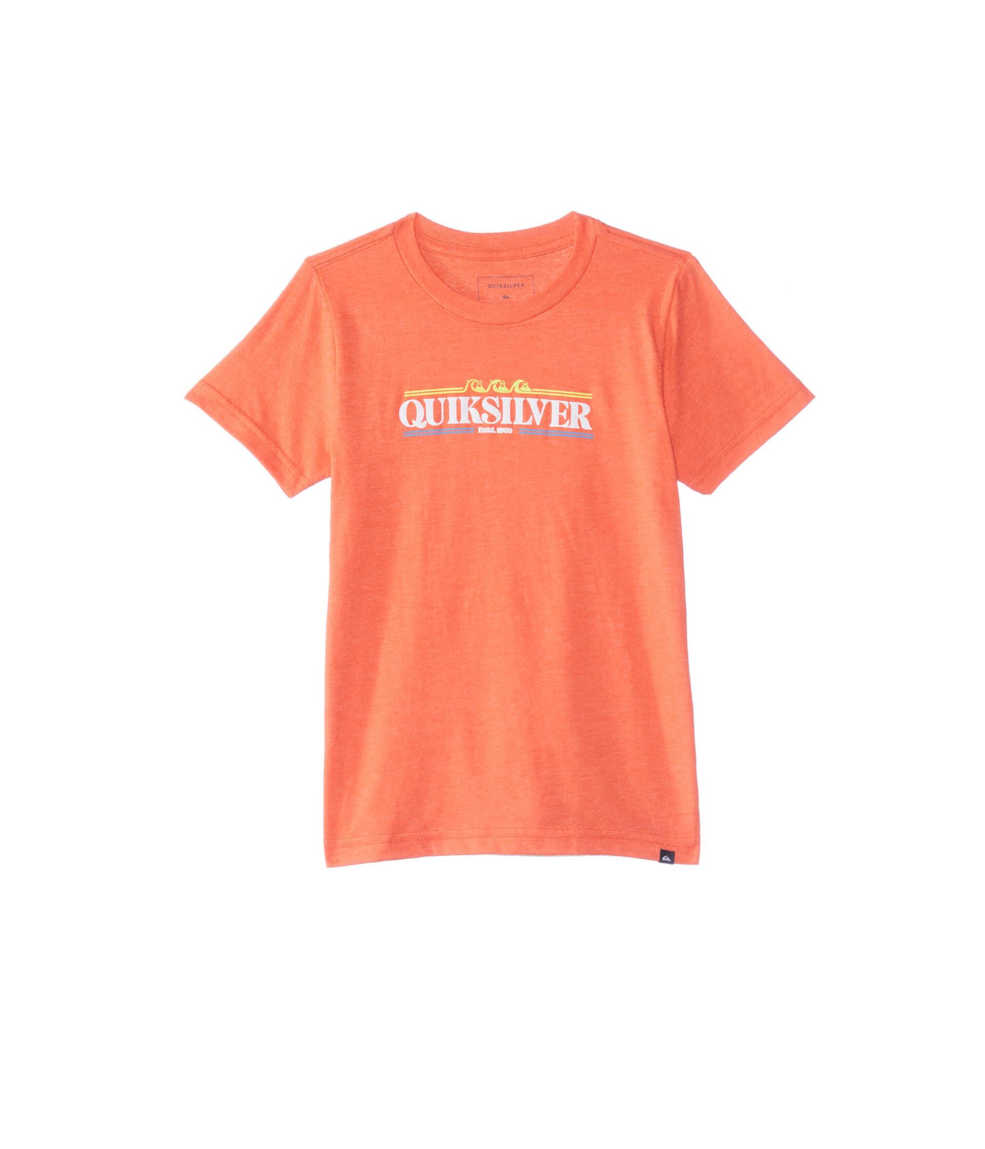 Детская футболка Quiksilver Kids Gradient Line из 100% хлопка со стильным принтом Quiksilver Kids