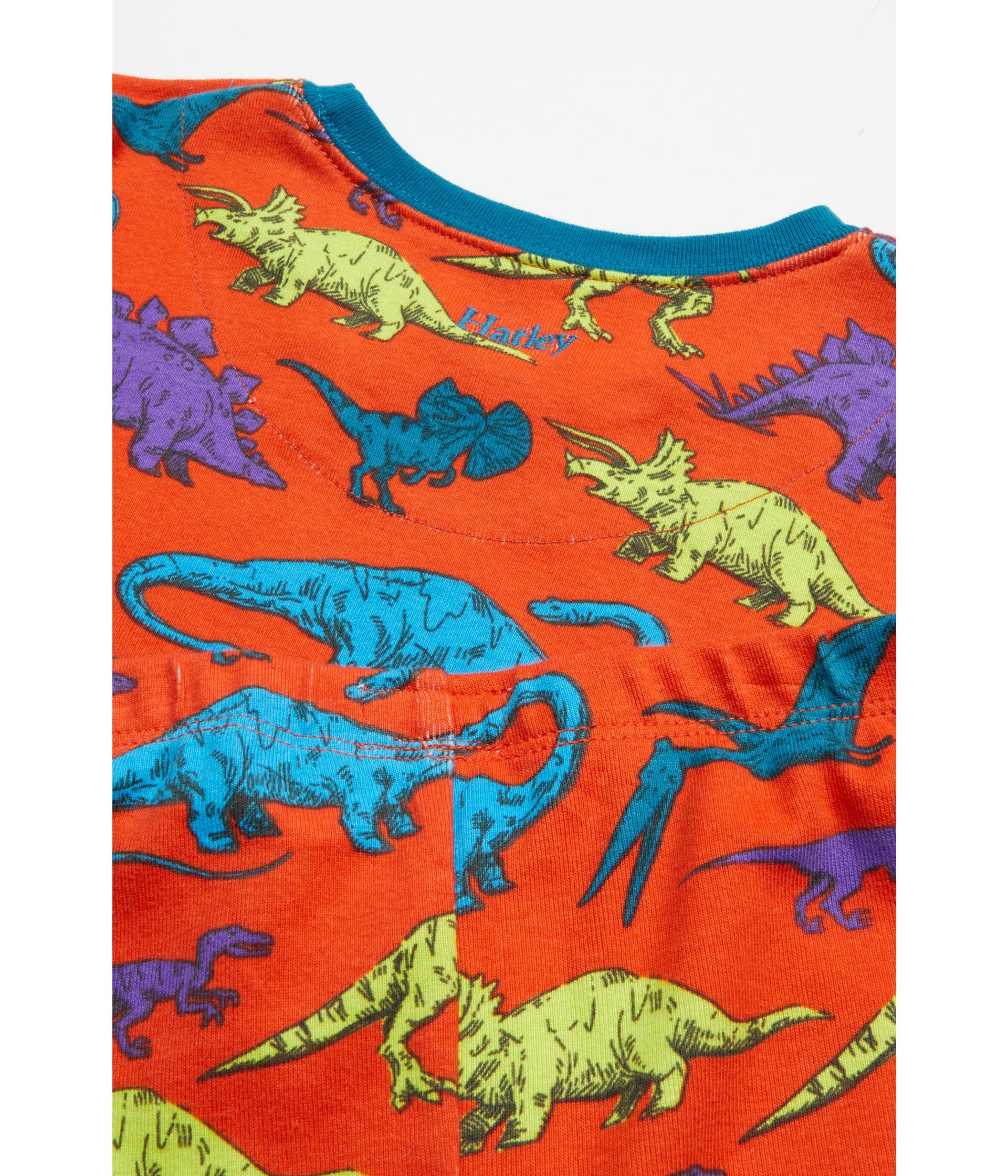 Хлопковый пижамный комплект Real Dinos (для малышей/маленьких детей/больших детей) Hatley