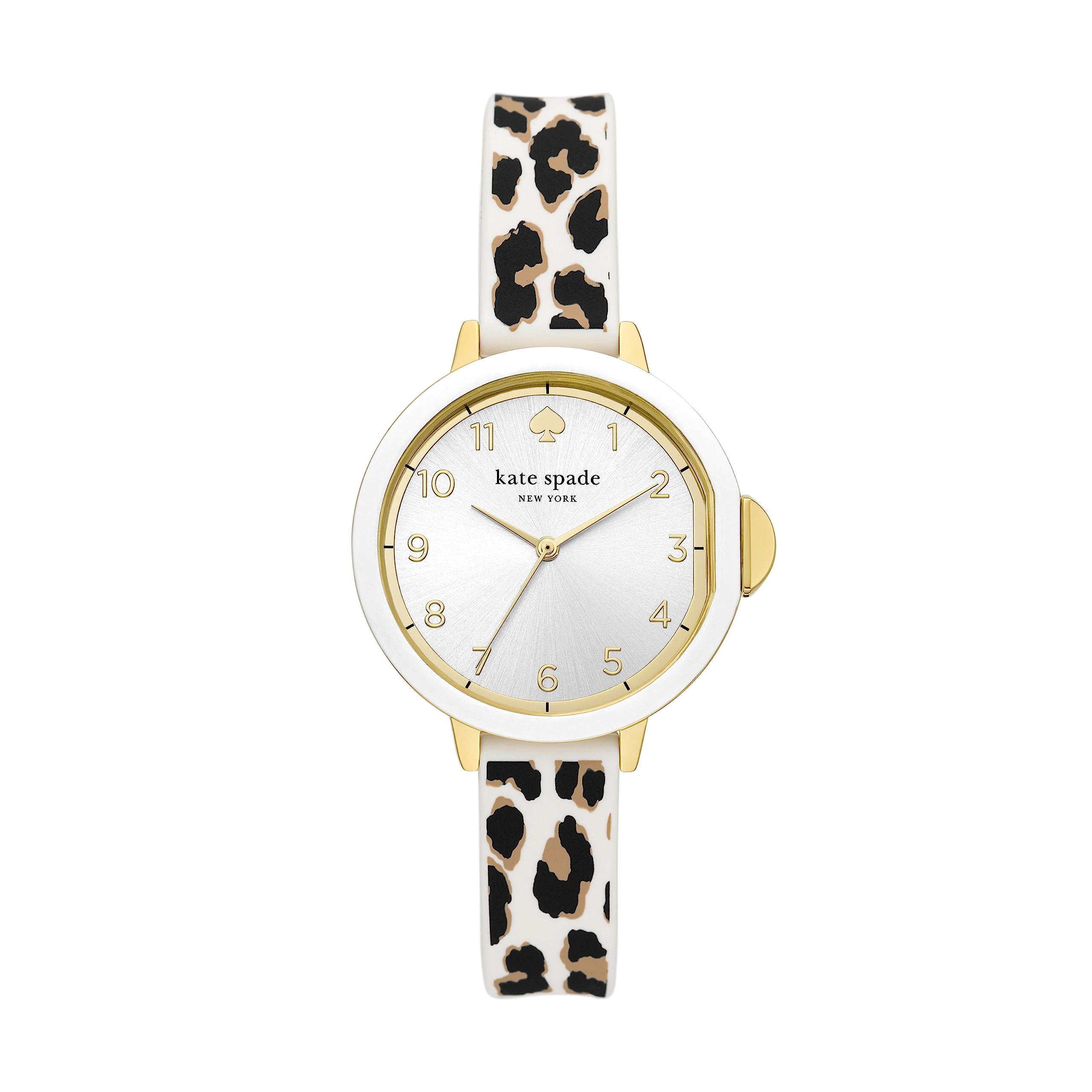 Силиконовые часы с леопардовым принтом Park Row с тремя стрелками — KSW1811 Kate Spade New York