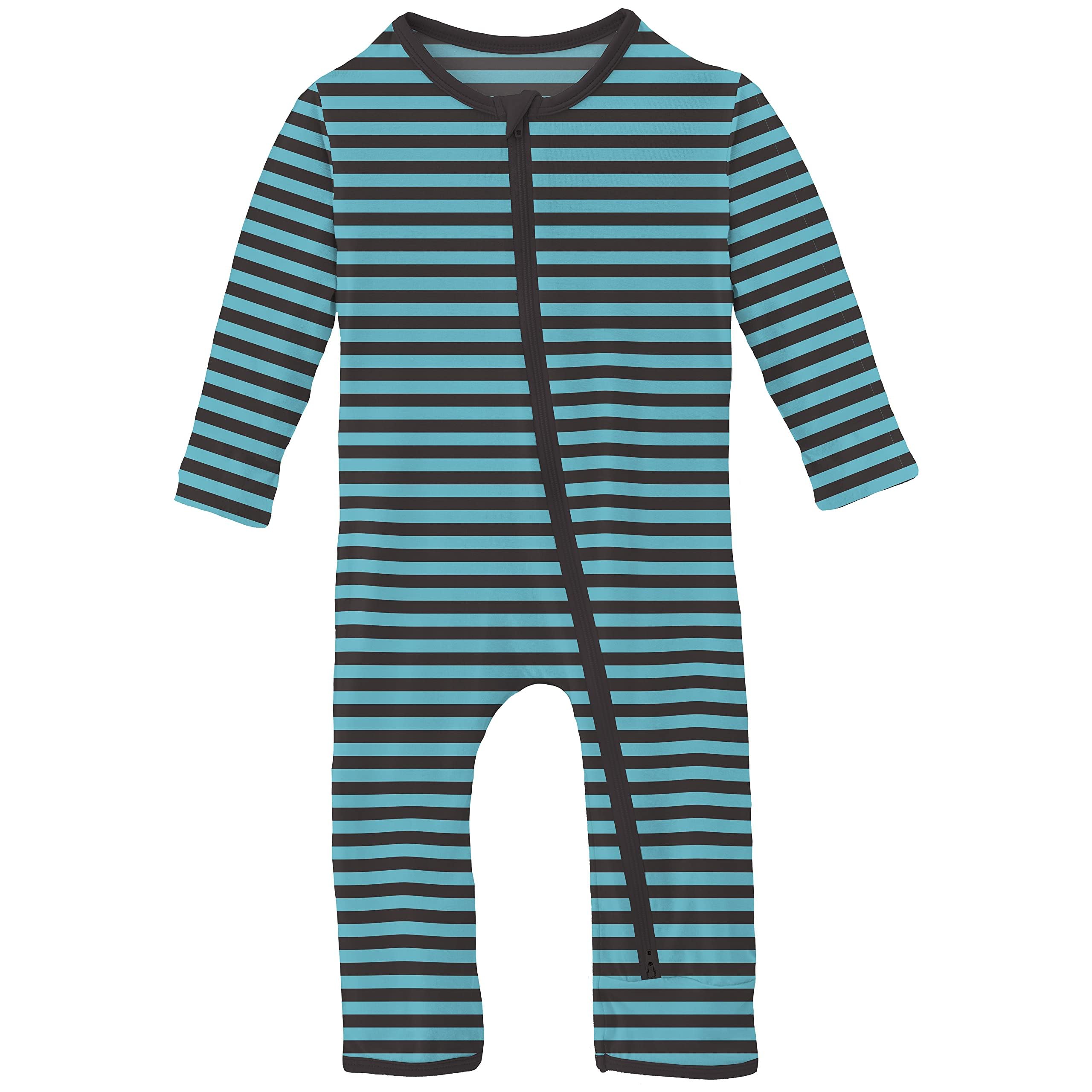 Print Coverall with Two-Way Zipper (Infant) Kickee Pants Kids