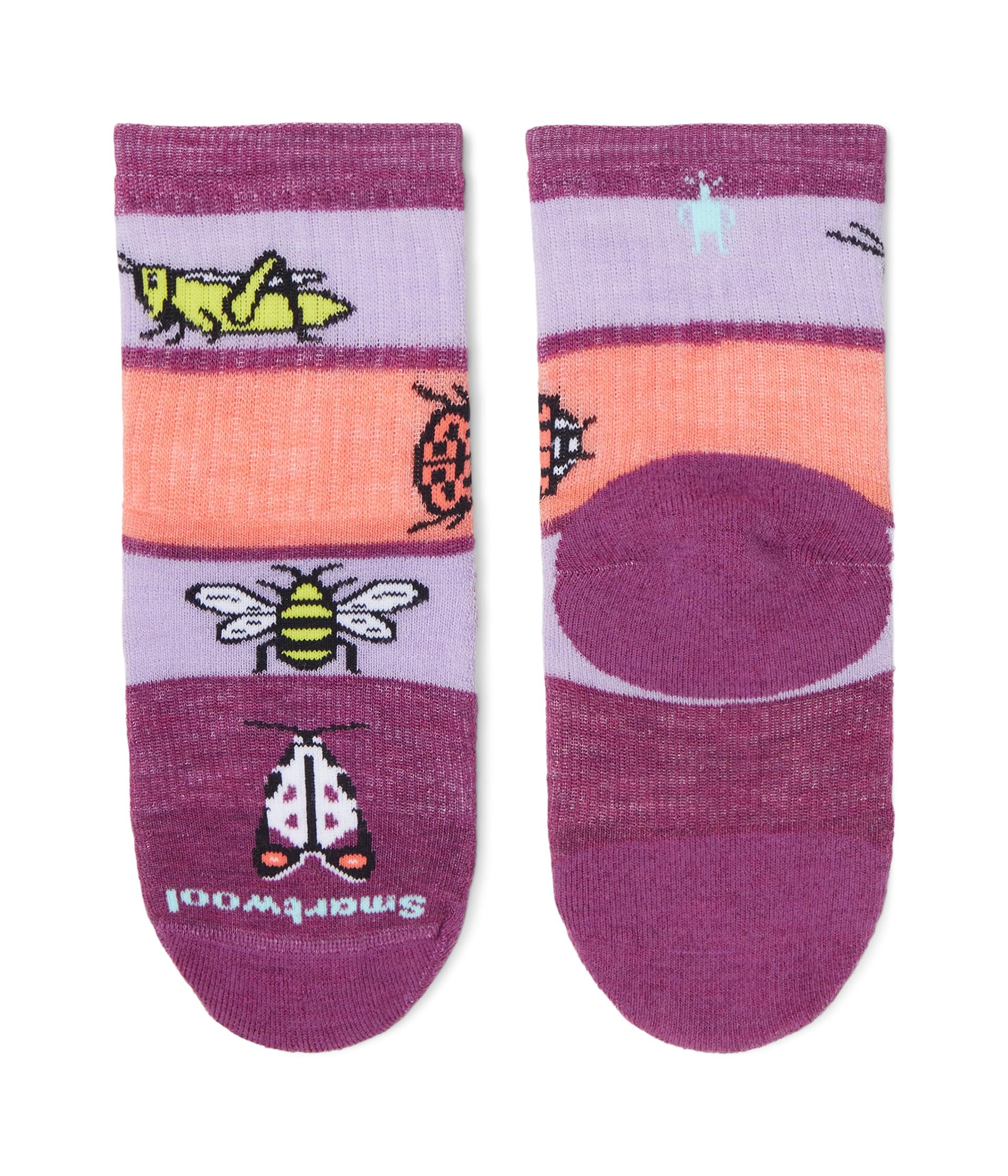 Детские Носки Smartwool Kids Hike Full Cushion Garden Bugs Pattern Crew Socks (Для малышей/младших детей/подростков) Smartwool Kids