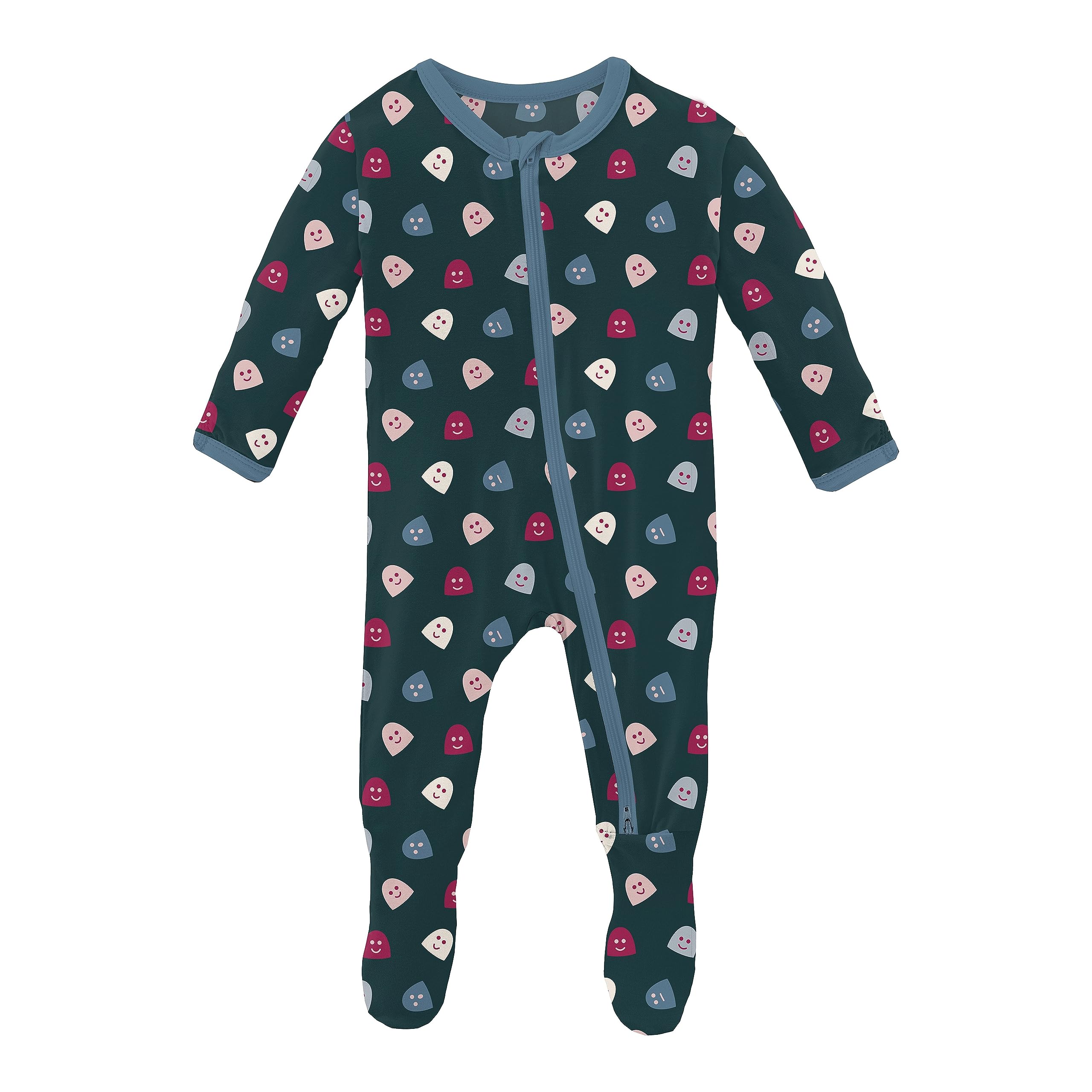 Print Footie with Two-Way Zipper (Infant) Kickee Pants Kids