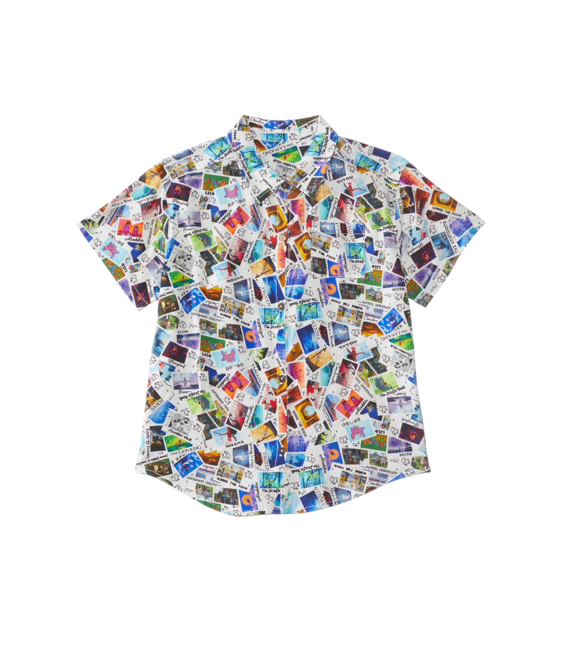 Disney 100 — рубашка с воротником авиапочтой (маленькие дети/большие дети) Chaser
