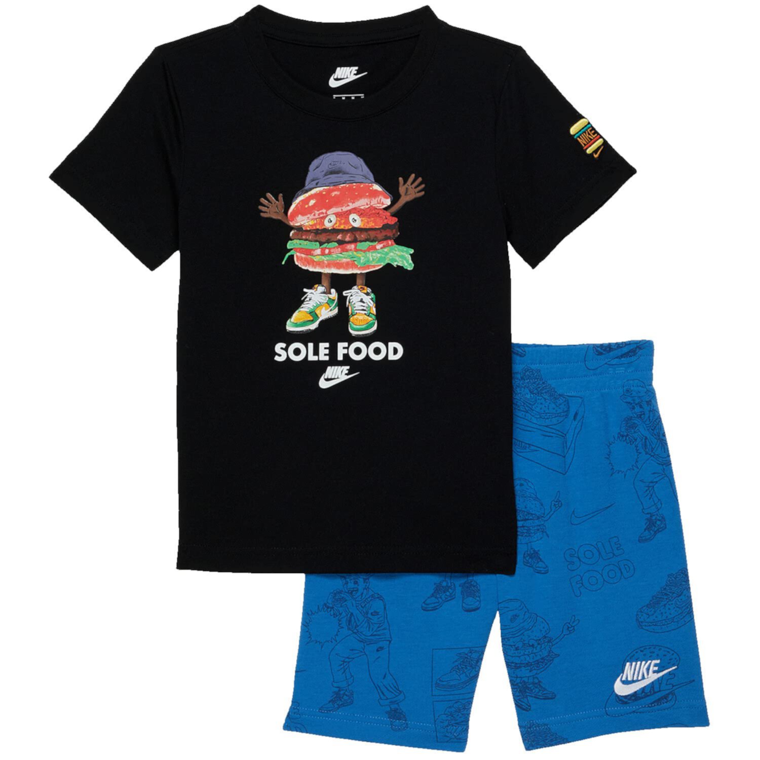 NSW Sole Food T-Shirt and Shorts Set (Toddler/Little Kids) Nike Kids