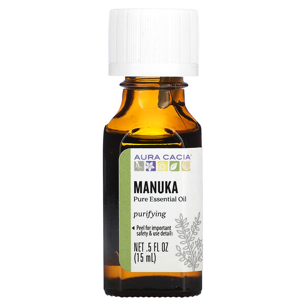 Pure Essential Oil, Манука, 0,5 жидкой унции (15 мл) Aura Cacia