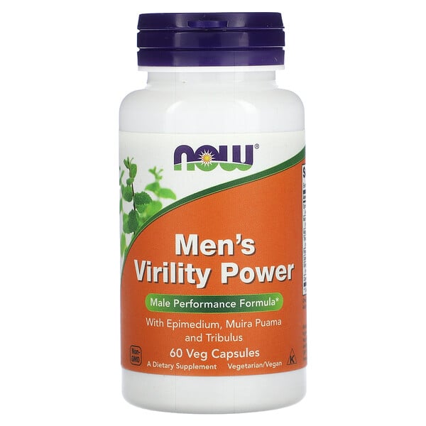 Men's Virility Power , 60 Veg Capsules (Вегетарианские капсулы) NOW Foods