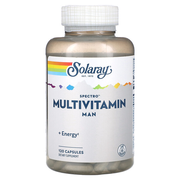 Spectro Мультивитамин для мужчин - 120 капсул - Solaray Solaray