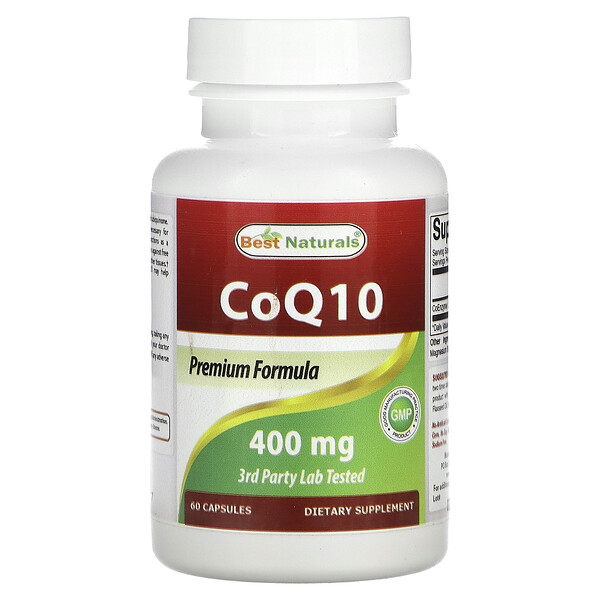 CoQ10, 400 мг, 60 капсул - Best Naturals Best Naturals