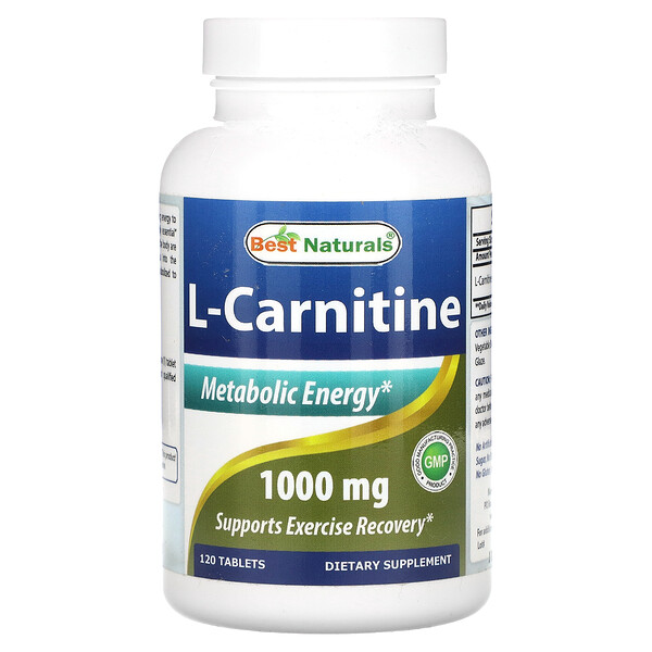 L-Карнитин - 1000 мг - 120 таблеток - Best Naturals Best Naturals