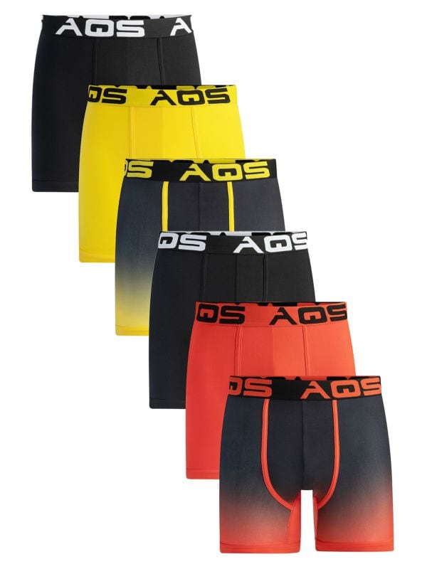 Мужские Боксеры AQS 6-Pack Assorted Ombre AQS