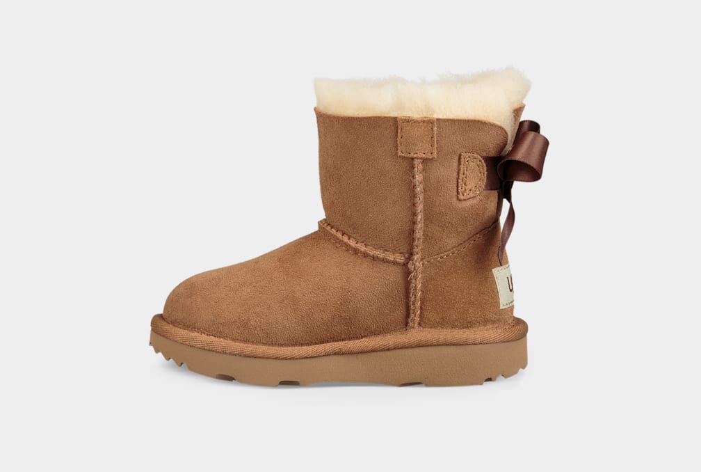 Mini Bailey Bow II Boot. Угги мини. Угги коричневые на платформе. UGG Kids угги Bailey Bow II.