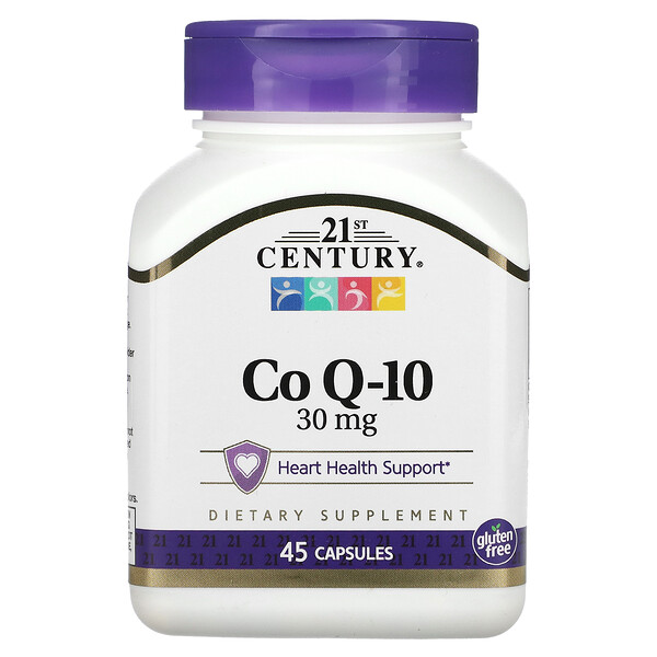 Co Q-10, 30 мг, 45 капсул 21st Century