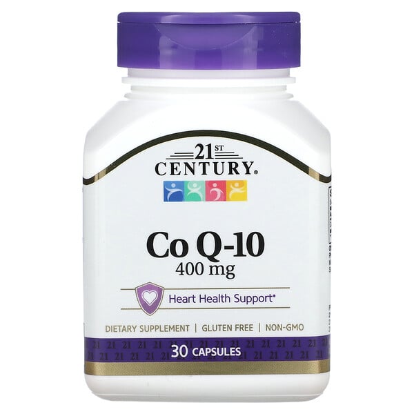Co Q-10, 400 мг, 30 капсул 21st Century