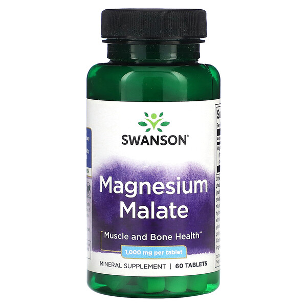 Малат Магния - 1000 мг - 60 таблеток - Swanson Swanson