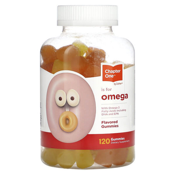 Omega Gummies с Омега-3 Жирными Кислотами EPA и DHA - 120 жевательных конфет - CHAPTER ONE CHAPTER ONE