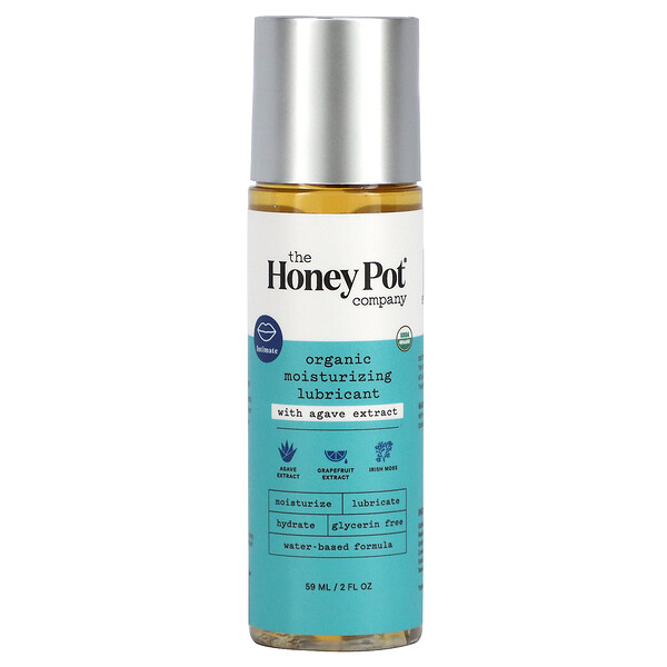 Органическая увлажняющая смазка с экстрактом агавы, 2 жидкие унции (59 мл) The Honey Pot