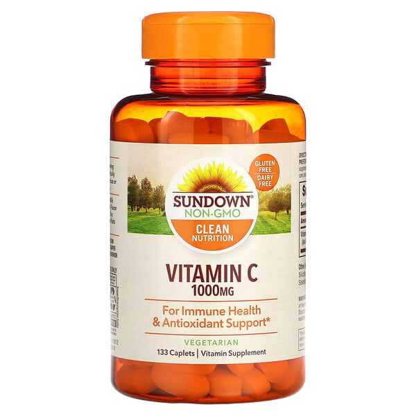 Витамин С, 1000 мг, 133 капсулы Sundown Naturals