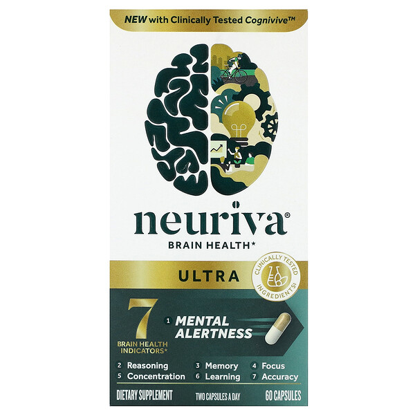 Neuriva Brain Health, Ультра, 60 капсул Schiff