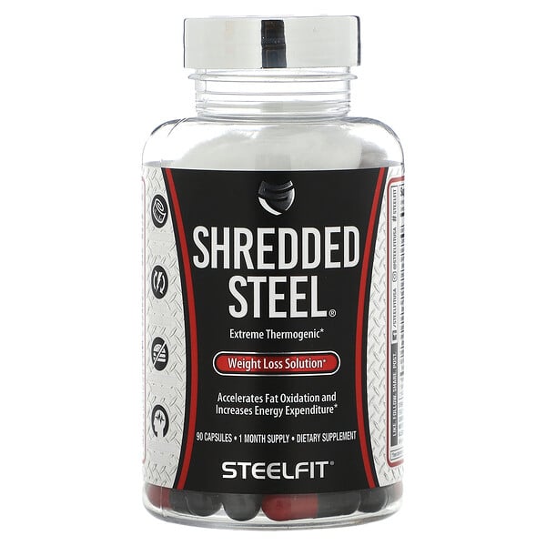 Shredded Steel, Средство для снижения веса, 90 капсул SteelFit