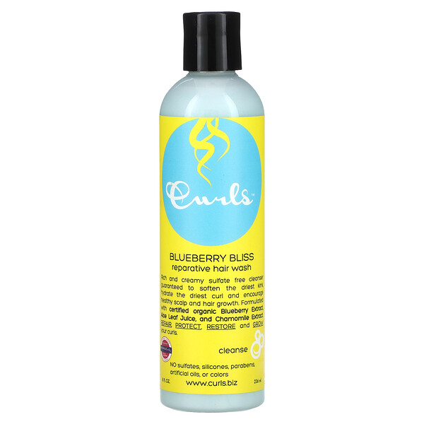 Blueberry Bliss, Восстанавливающее средство для мытья волос, 8 жидких унций (236 мл) Curls