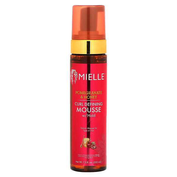 Curl Defining Mousse With Hold, Pomegranate & Honey, 7.5 fl oz (222 ml) Mielle