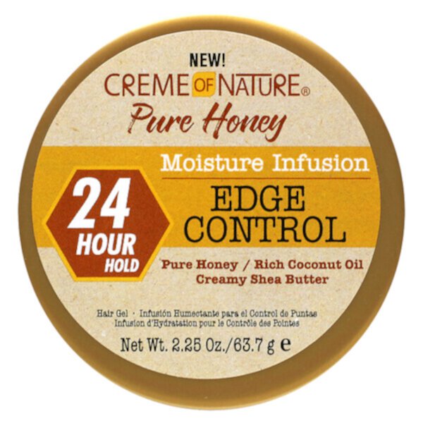 Pure Honey, Moisture Infusion, гель для волос, контролирующий края, 2,25 унции (63,7 г) Creme Of Nature