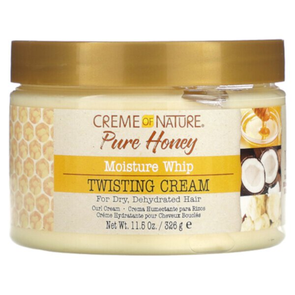 Pure Honey, Moisture Whip, крем для скручивания, 11,5 унций (326 г) Creme Of Nature