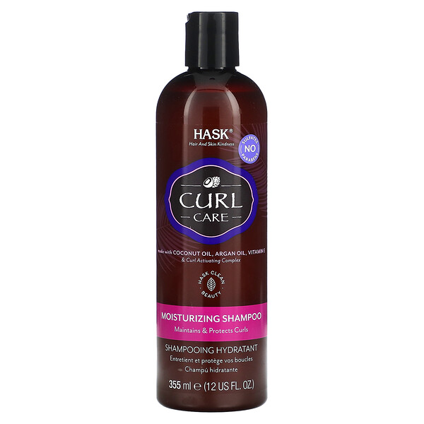 Curl Care, Увлажняющий шампунь, 12 жидких унций (355 мл) Hask Beauty