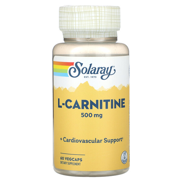 L-Carnitine 500 мг - 60 капсул - Solaray Solaray