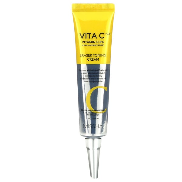 Vita C Plus, Тонирующий крем-ластик, 1,01 жидкая унция (30 мл) Missha