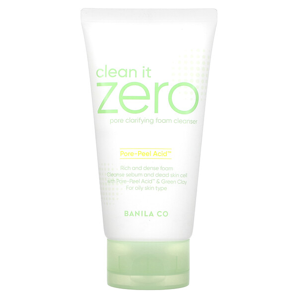 Clean It Zero, Очищающая пенка для очищения пор, 5,07 жидких унций (150 мл) Banila Co
