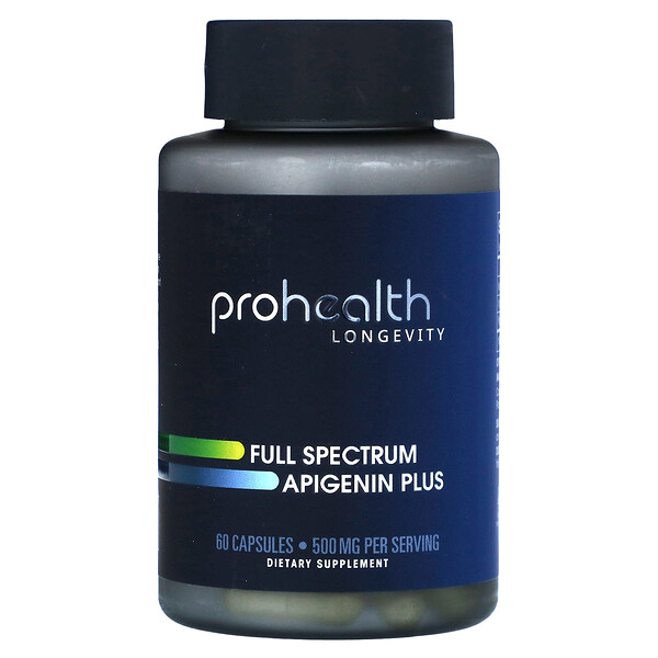 Апигенин плюс полного спектра, 250 мг, 60 капсул ProHealth Longevity