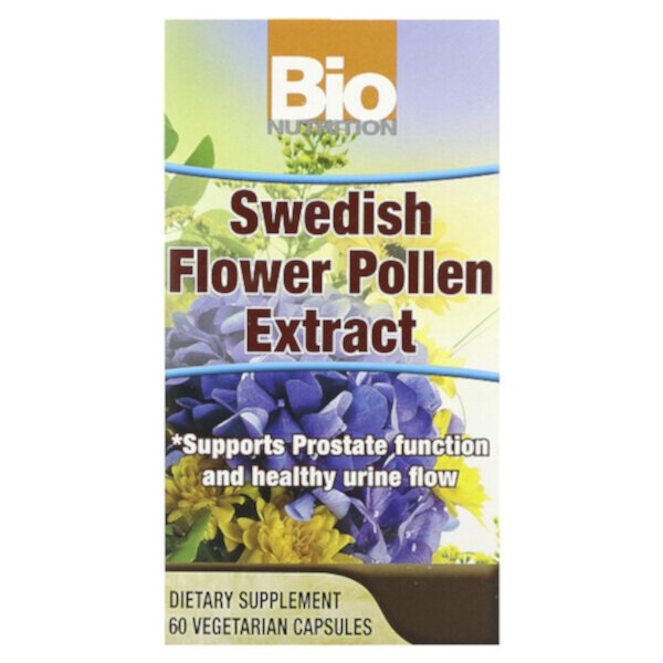 Экстракт шведской цветочной пыльцы, 60 вегетарианских капсул Bio Nutrition